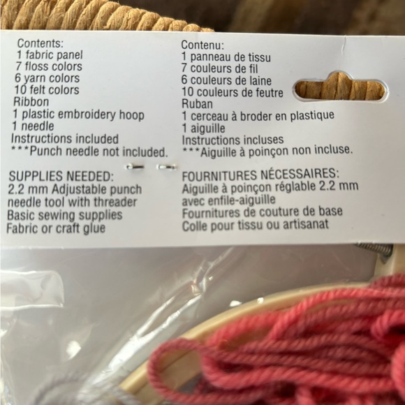 New in Package. Loops & Threads Unicorn Punch Needle Kit. - Picture 3 of 4